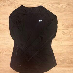 Nike Women's Black Dri-FIT Long Sleeve Tee